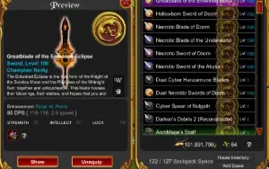 Conta Aqw End-Game 14Anos/Classe Calendario/2Chest