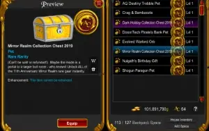 Conta Aqw End-Game 14Anos/Classe Calendario/2Chest