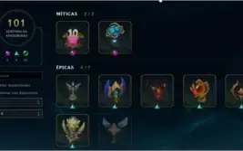 Vendo acc lol todas skins disponiveis para compra + Pax JAX