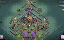 Conta de Clash of Clans CV10 - RAINHA 34 - OBSTACULOS RAROS