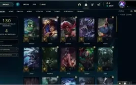 Conta lol lvl 56 Platina 4 (smurf) 49 champs, 27 skins