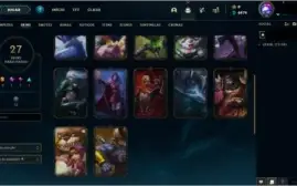Conta lol lvl 56 Platina 4 (smurf) 49 champs, 27 skins