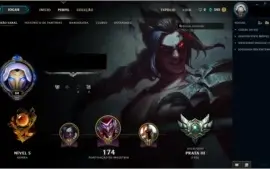 ACC LOL|PRATA|LVL 64|48 CHAMP|HONRA 5|SKINS-ICONS-EMOTES|