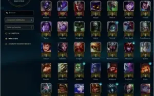 ACC LOL|PRATA|LVL 64|48 CHAMP|HONRA 5|SKINS-ICONS-EMOTES|