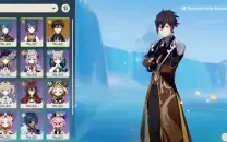 Genshin impact zhongli + tighnari c1