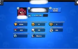 Conta brawl stars: 6500k, 21/36, 120 gemas.