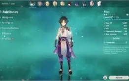 Conta Genshin (AR:32) - Xiao, Lost Prayer