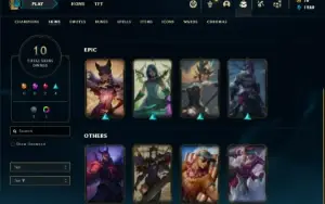 Conta ouro 4 com 46 Champs e 10 Skins (SERVIDOR DA EUROPA)