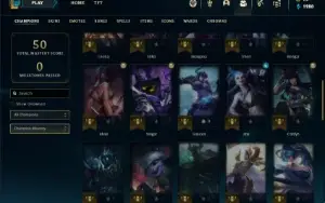 Conta ouro 4 com 46 Champs e 10 Skins (SERVIDOR DA EUROPA)