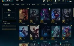 Conta ouro 4 com 46 Champs e 10 Skins (SERVIDOR DA EUROPA)