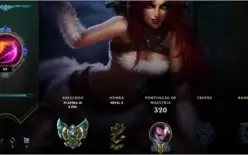 CONTA PLATINA LEAGUE OF LEGENDS 127 CAMPEÕES 69 SKINS