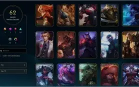 CONTA LOL - 98 CAMPEOES - 62 SKINS - GOLD 4