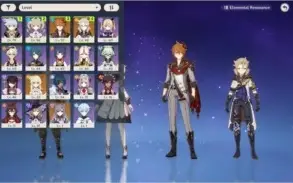Genshin Impact - Conta com Childe, Albedo e Keqing