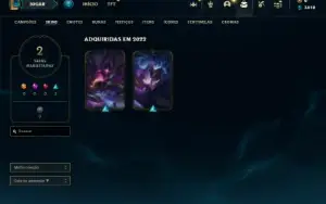 Platina 4 com 26 Champs e 2 Skins + 20 Espolios