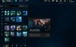 Platina 4 com 26 Champs e 2 Skins + 20 Espolios