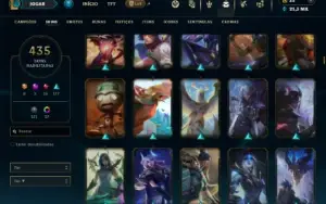 Platina 2 com TODOS os champs e 435 Skins ( ADC / MID )