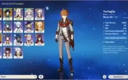 Genshim Impact Ar46 ( Dilluc, Venti, Childe, Arma 5*)