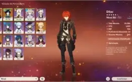 Genshim Impact Ar46 ( Dilluc, Venti, Childe, Arma 5*)