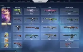CONTA BETA VALORANT PLATINA I + SKINS + PASSE
