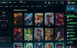 Conta Lol Platina Varias skins MMR Bom, todas inf da conta