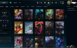 Conta com varias chromas e varias skins valiosas