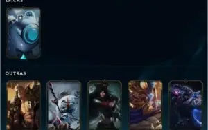 Prata 2 c/ Udyr Guardião, Lucian Velho Oeste + 13 Skins