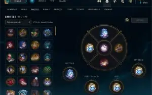 CONTA LOL LVL 261 GOLD 3 180 SKINS QUASE TODOS OS CHAMPS