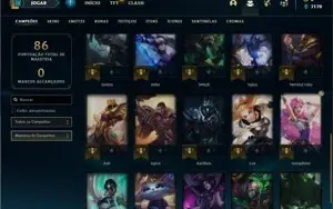 Conta MESTRE com 30 Champs e 2 Skins
