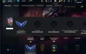 Diamante 4 com 26 Champs e 3 Skins + 7 Fragmentos