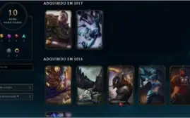 CONTA COM 48 CHAMPS E 10 SKINS