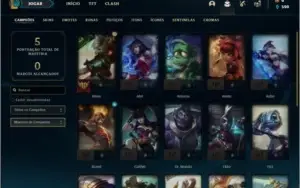 Conta ouro 1 com 1 skin e 24 champs