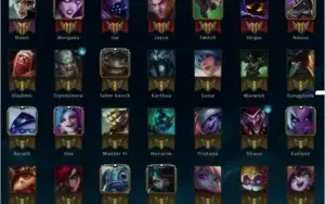 Conta lol Platina 5 17skins 52hamps
