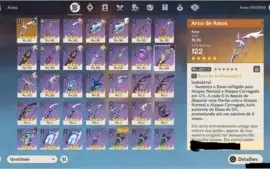 conta genshin impact ar 55 zhongli, albedo, venti e mais