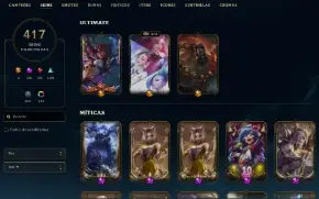 League of legends conta com 417 skins 