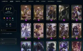 League of legends conta com 417 skins 