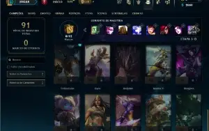 Prata 4 com 30 Champs e 6 Skins