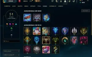 Prata 4 com 30 Champs e 6 Skins