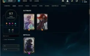 Conta Gold 1 Varios Champs e Skins