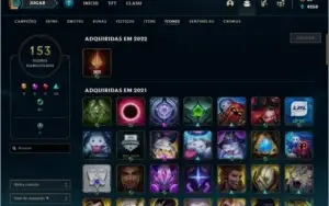 Conta Gold 1 Varios Champs e Skins