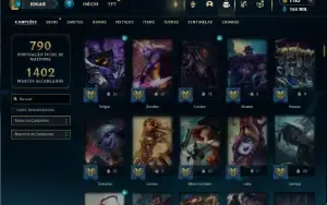 Unrnaked com TODOS os champs e 325 Skins + 92 Cromas