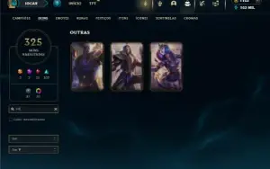 Unrnaked com TODOS os champs e 325 Skins + 92 Cromas