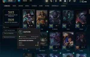 Conta Unranked com 120 Champs e 141 Skins ( MAIN ADC )