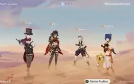 Genshin Impact Lyney + Aqua Simulacra, Dehya, Bennet C6