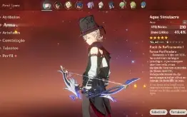 Genshin Impact Lyney + Aqua Simulacra, Dehya, Bennet C6