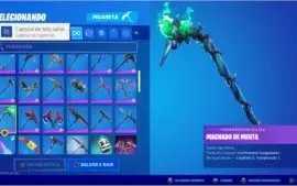 CONTA FORTNITE RARA COM CAVALEIRO NEGRO, IKONIK E MINTY