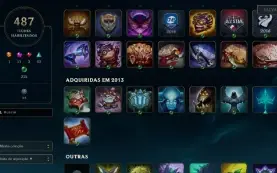 Conta Lol Todos Os Campeoes 500 Skins - 130K Essencia Azul