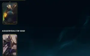 Conta LOL todos os Campiões Ex Mestre