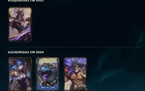 Conta LOL todos os Campiões Ex Mestre