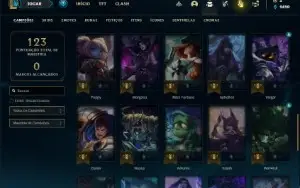 Conta bronze 2 com 50 Champs e 21 Skins (Criada em 2012)