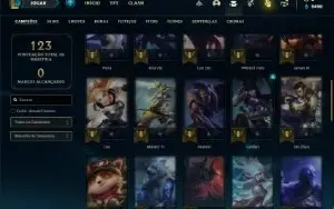 Conta bronze 2 com 50 Champs e 21 Skins (Criada em 2012)